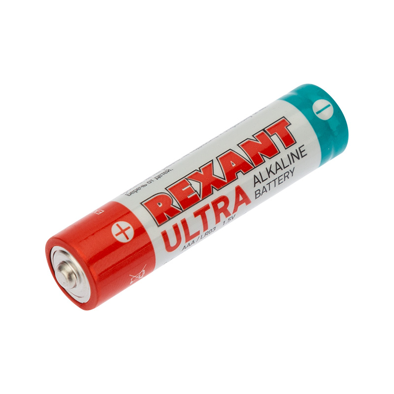 Ультра алкалиновая батарейка AAA/LR03 "REXANT"1,5 V 1300 mAh