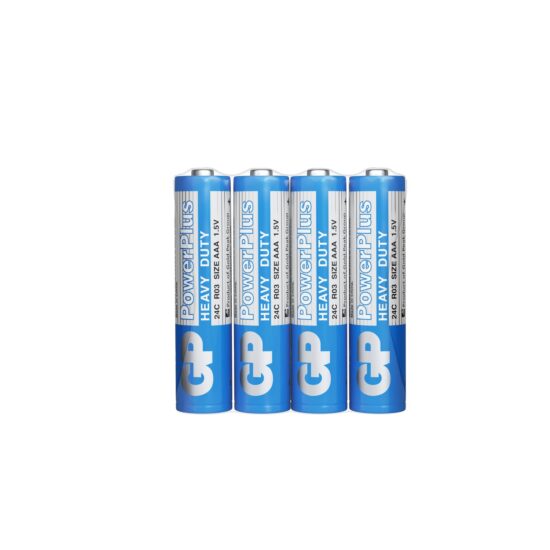 Батарейка солевая GP R03 (AAA) Power Plus 1.5В 4 в п/э