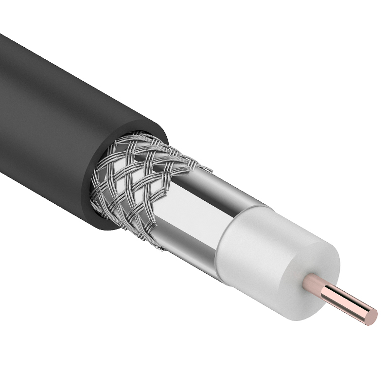Кабель RG-6U, (64%), 75 Ом, 100м., OUTDOOR  REXANT