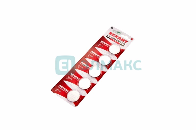 Литиевые Батарейки CR2430 "REXANT" 5 шт 3 V 300 mAh блистер