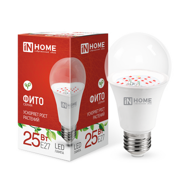 Лампа сд LED-A65-ФИТО 25Вт 230В Е27 IN HOME