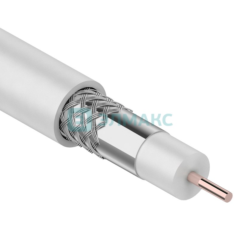 Кабель RG-6U, (32%), 75 Ом, 100м., белый  PROCONNECT LIGHT