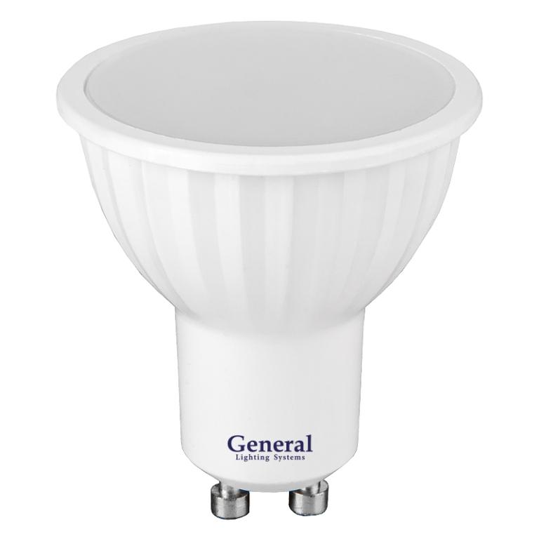Лампа Cветодиодная General GLDEN-MR16-10-230-GU10-6500 1/10/100
