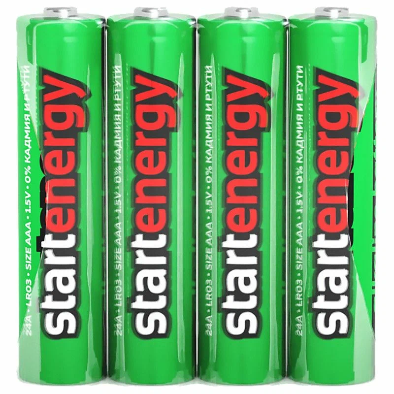 Батарейка щелочная Start Energy LR03 (AAА) 1,5В 4 в п/э (LR03-SH4)