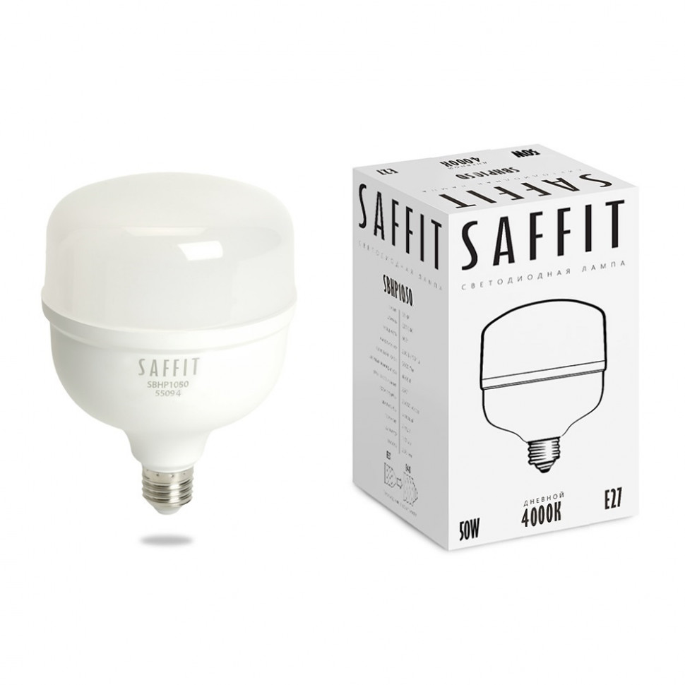 Лампа светодиодная, 50W 230V E27-E40 4000K T120, SBHP1050