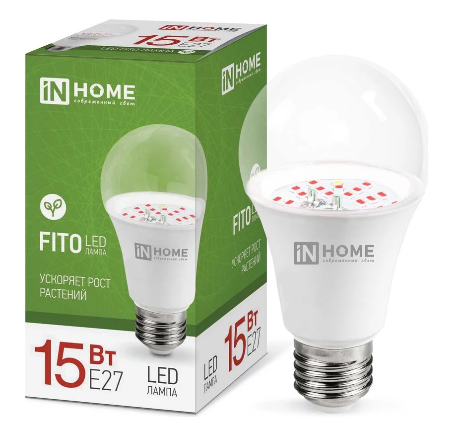 Лампа светодиодная LED-A60-FITO 15Вт 230В Е27 IN HOME
