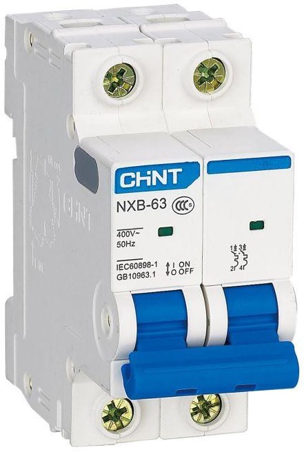 Выключатель автоматический 2п C 16А 4.5кА NXB-63S (R) CHINT