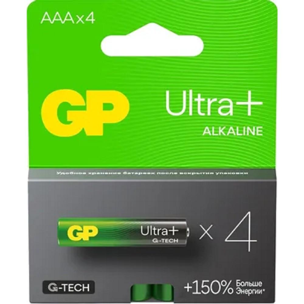 Батарейка щелочная GP LR03 (AAA) Ultra Plus Alkaline 1.5В  бл/4 (24AUPA21-2CRSB4)