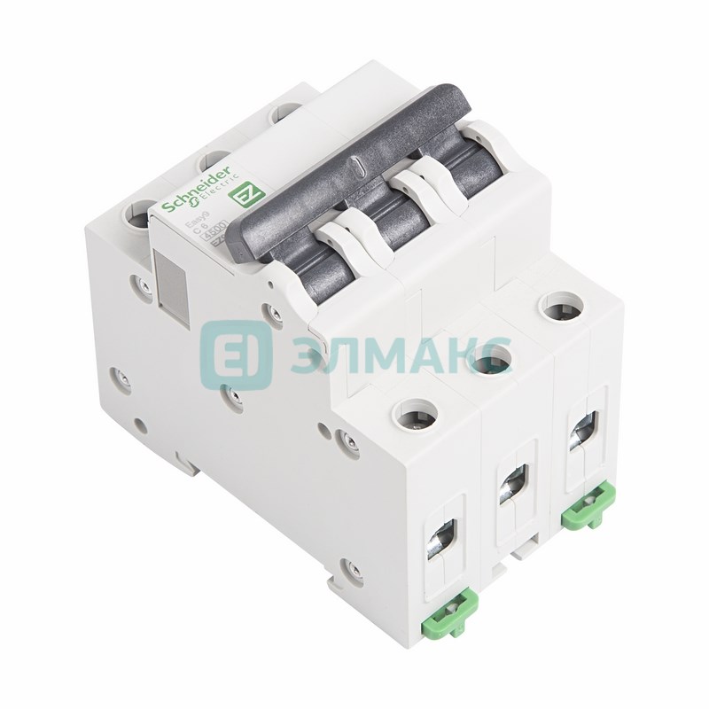 Автоматический выключатель трехполюсный EASY 9 3P 6A C 4.5кА