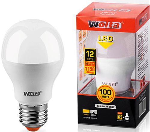 Светодиодная лампа WOLTA 25S60BL12E27 12Вт 4000К E27