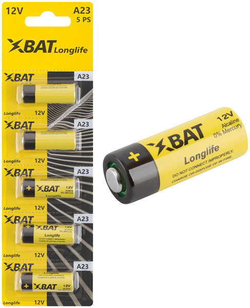 Батарейка щелочная A23, 12 В, 5 шт. Xbat