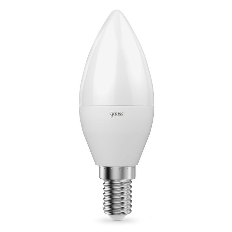 Лампа Gauss LED Candle-dim E14 7W 4100К диммируемая 1/10/100