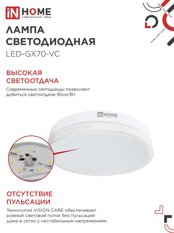 Лампа светодиодная LED-GX70-VC 20Вт 230В 6500К 1600Лм IN HOME
