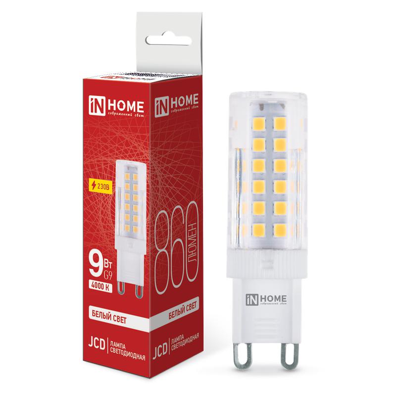Лампа светодиодная LED-JCD 9Вт 230В G9 4000К 860Лм IN HOME