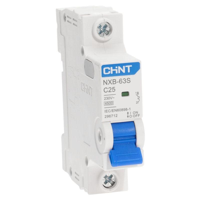 Выключатель автоматический 1п C 25А 4.5кА NXB-63S (R) CHINT