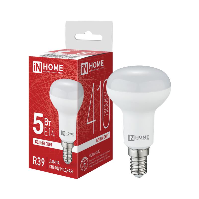 Лампа светодиодная LED-R39-VC 5Вт 230В Е14 4000К 410Лм IN HOME