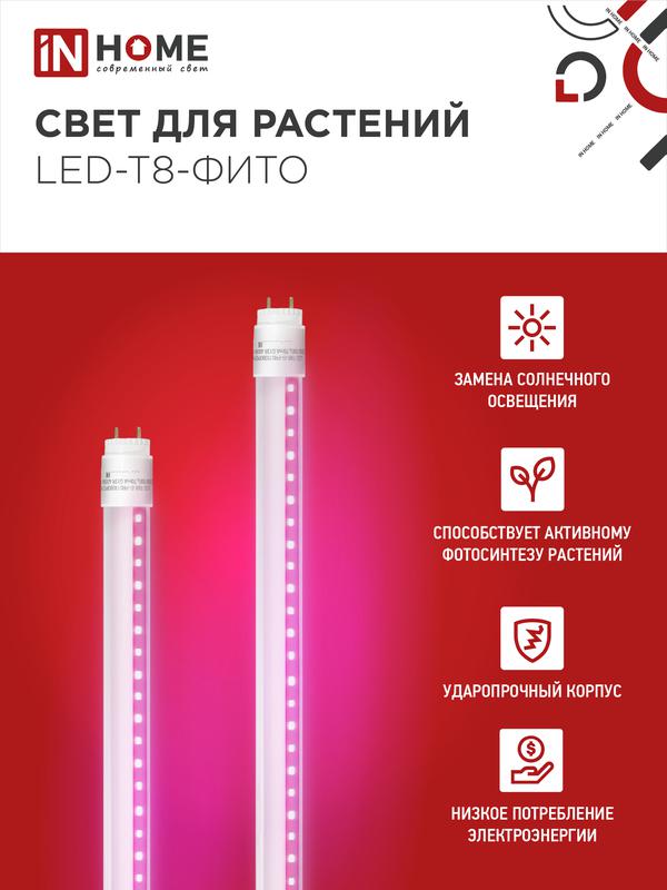 Лампа светодиодная LED-T8-FITO 20Вт 230В G13 1200мм IN HOME