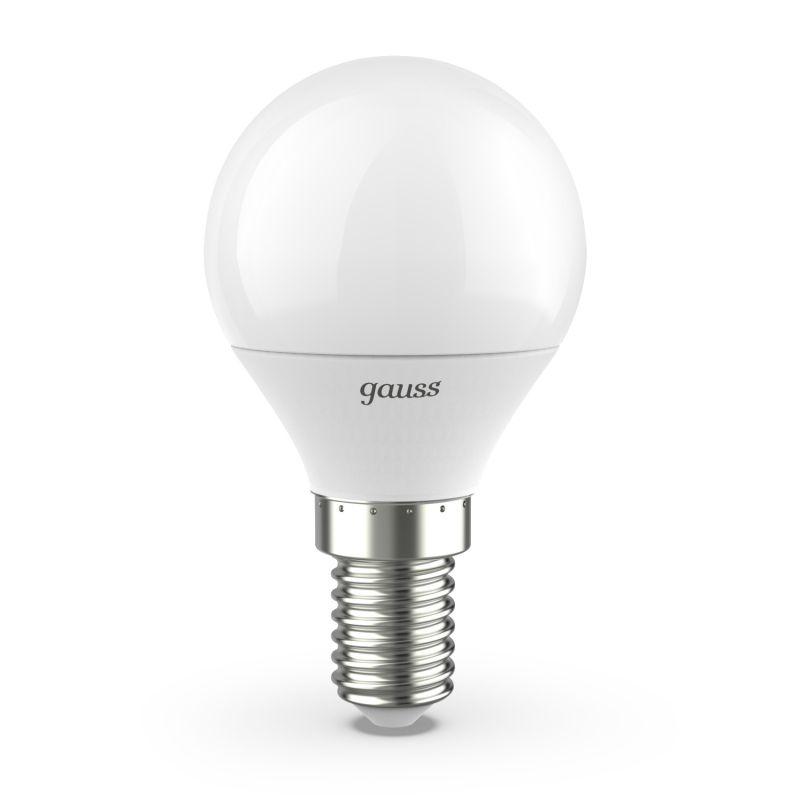 Лампа Gauss LED Шар E14 9.5W 890lm 3000K 1/10/50