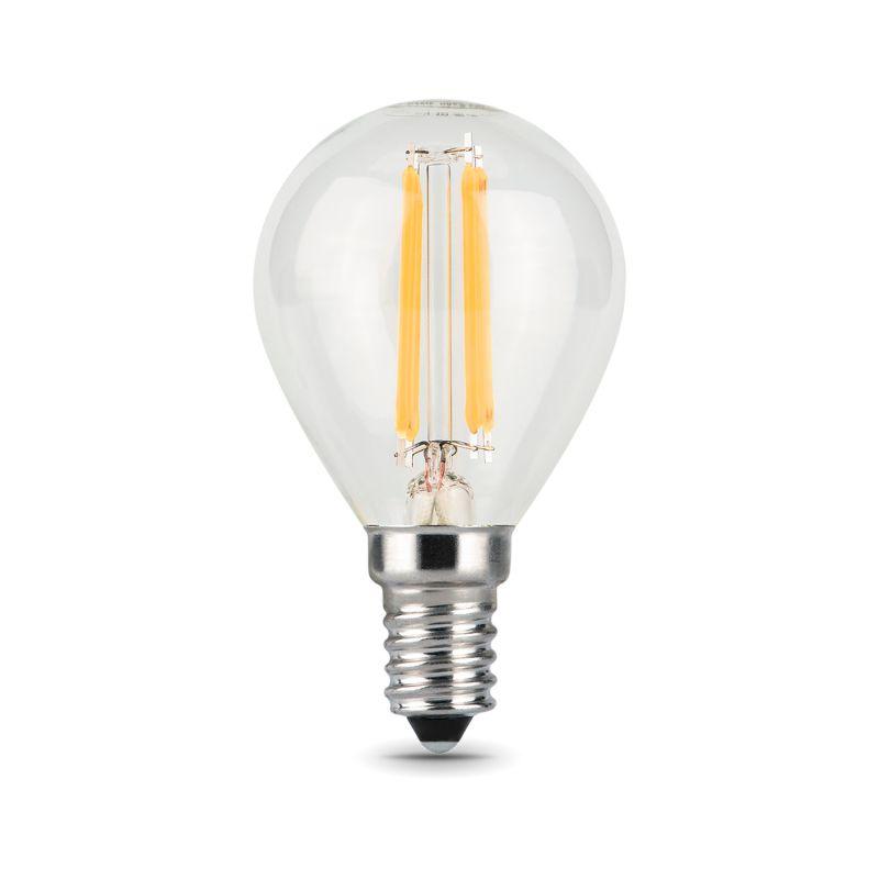 Лампа Gauss LED Filament Globe E14 5W 4100K 1/10/50