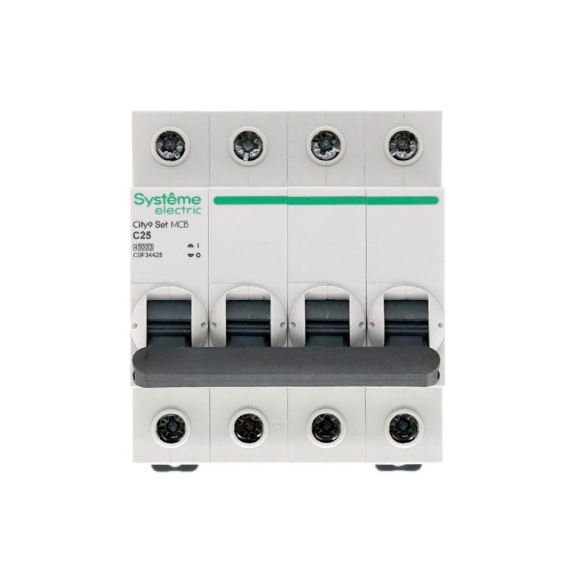City9 Set Автоматический выключатель (АВ) С 25А 4P 4.5kA 400В