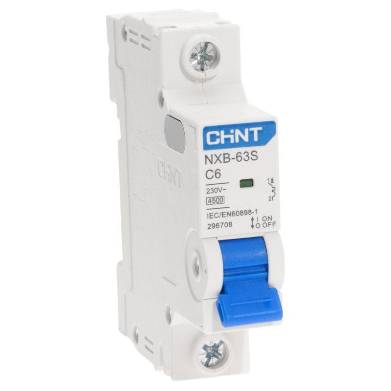 Выключатель автоматический 1п C 6А 4.5кА NXB-63S (R) CHINT