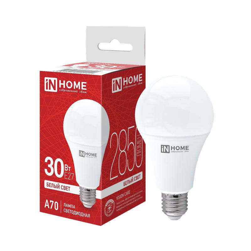 Лампа светодиодная LED-A70-VC 30Вт 230В Е27 4000К 2850Лм IN HOME