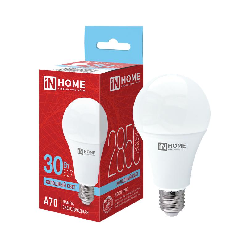 Лампа светодиодная LED-A70-VC 30Вт 230В Е27 6500К 2850Лм IN HOME